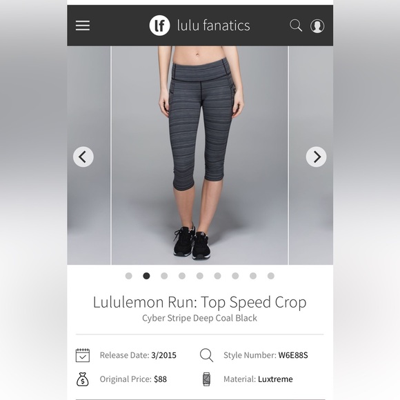 Lululemon Run: Top Speed Crop - Picture 15 of 16